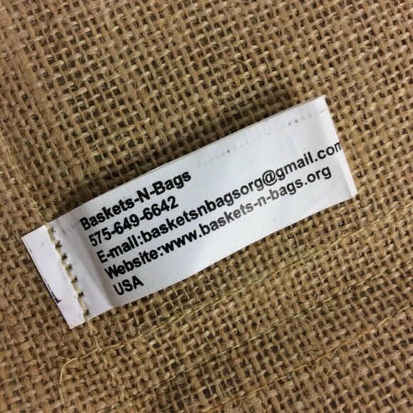 Chile Traditions Pepper Jute Collapsible Square Basket Display - Picture 6 of 6